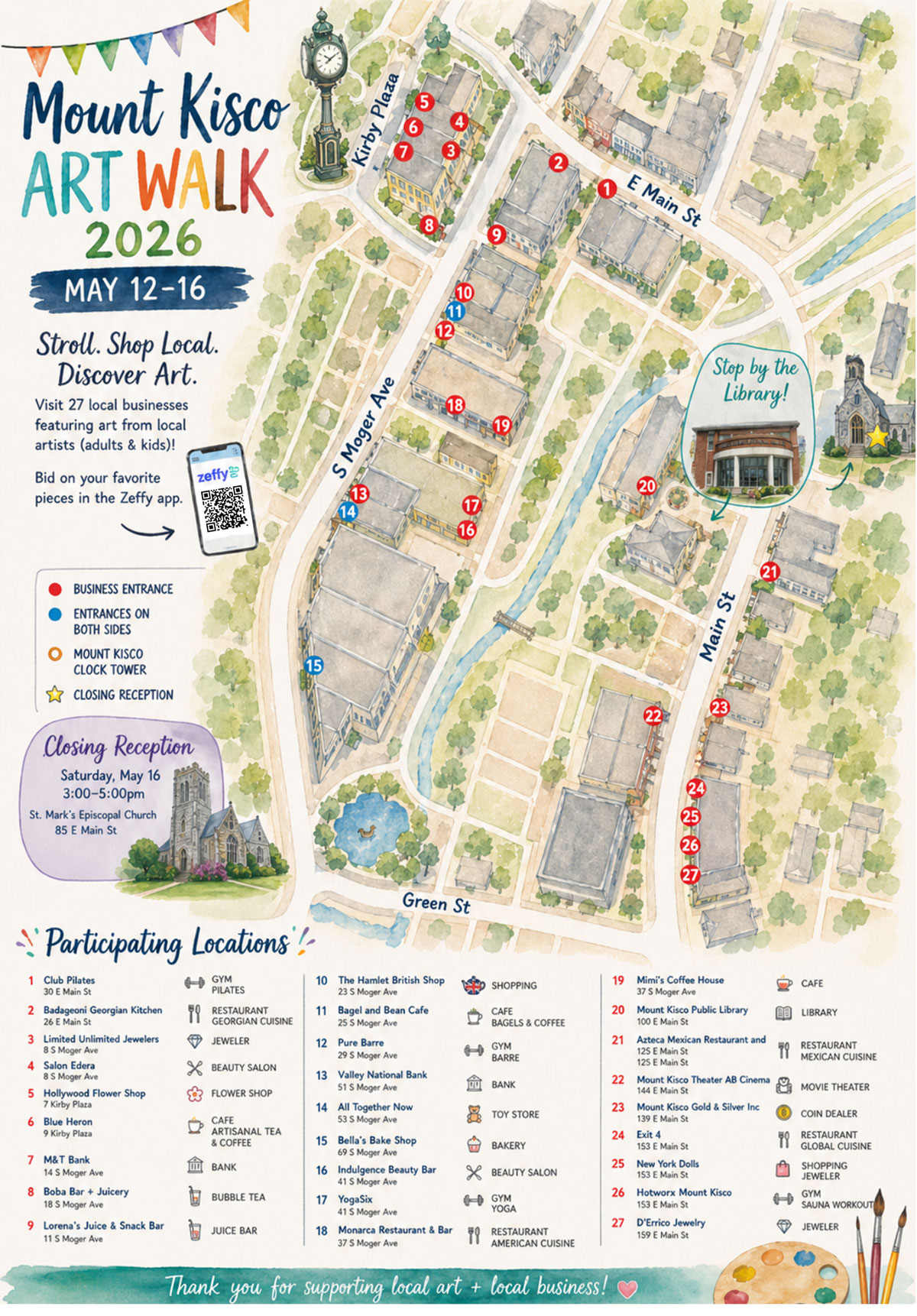 Art Walk 2026 Map